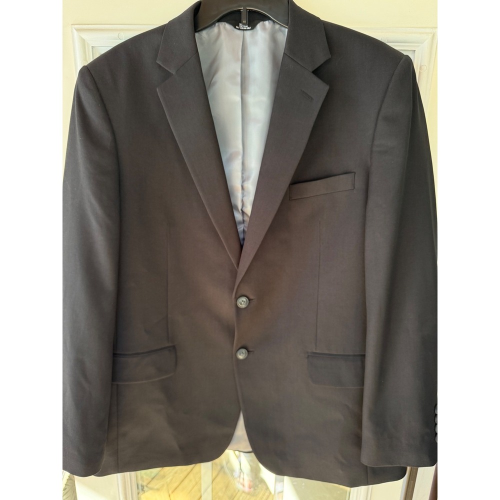 Haggar Tailored Fit Travelperformance suit jacket Sport Coat 42R wedding Intervw